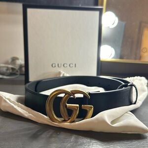 AUTHENTIC Double G Gucci Marmont Belt